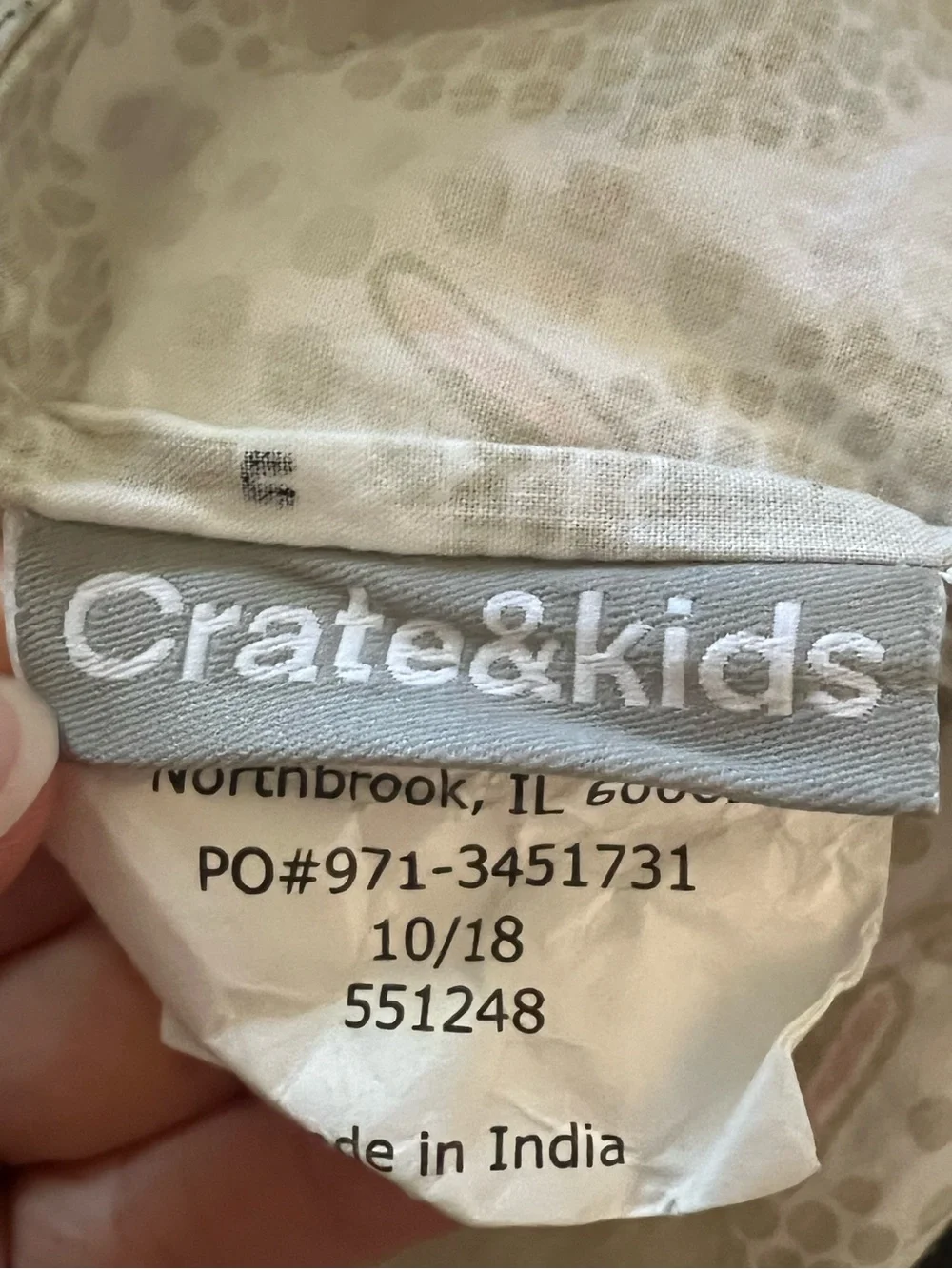 Crate&kids sheep crib sheet